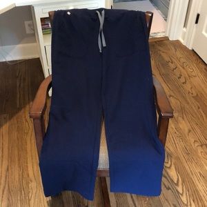 Navy Figs scrub bottoms.